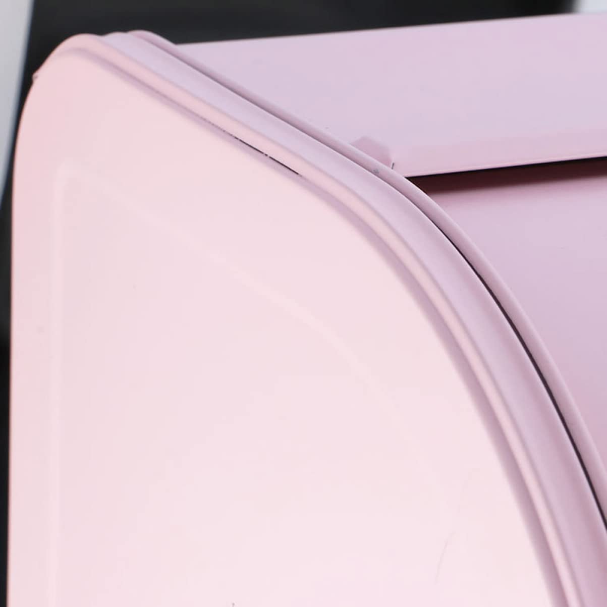 Pratico portapane in rosa con coperchio arrotolabile, per cucina e casa, antiruggine, buona ventilazione per il pane