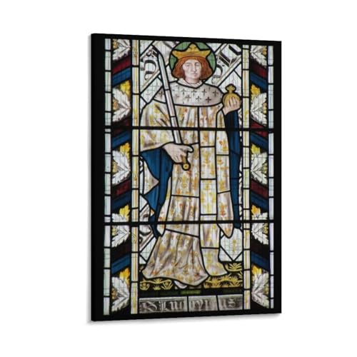 The French Saint King Louis IX-Ford Madox Brown Artworks Picture Print Poster Wall Art Painting Canvas Decor Home Posters Decorative 08x12inch(20x30cm