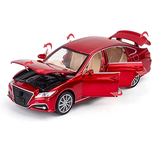 Image of Exclusive Alloy Metal Pull Back Die-cast Car 1:32 Toyata Crown Diecast Metal Pullback Toy car with Openable Doors & Light, Music Boys Gifts Toys for Kids (Multi Color)