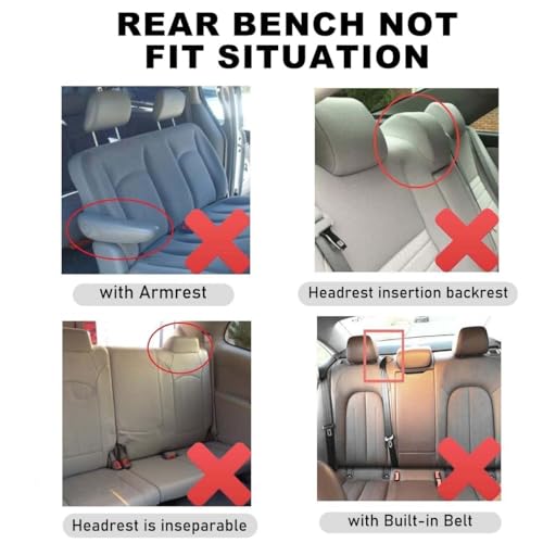 Funda de asiento para Honda Civic de tela transpirable que protege el interior del coche 7