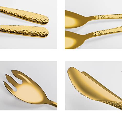 Juego de cubiertos Flatware Salad Server con acabado pulido y diseño moderno 5