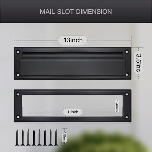 image for Ausolous Mail Slot for Door, 13