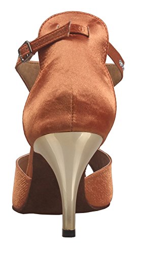 Chaussures de danse Salsa et Tango en cuir souple marron pointure 39.5 - 4