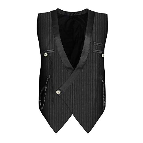Charmian Men’s Steampunk Victorian Renaissance Waistcoat Vest Business Suit Vest
