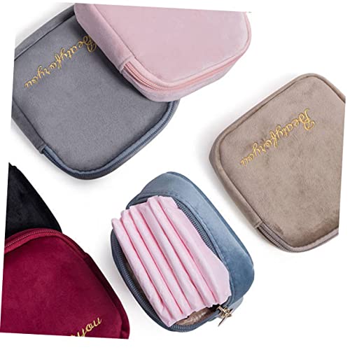 Bolsa de almacenamiento higiénica portátil gris 13x4 cm miniatura 7