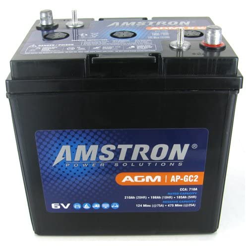 Amstron Gc2 6V Agm Golf Cart, Marine, Rv Battery #TOP4