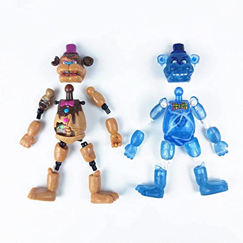 Mov Lightening Toy Security Breach Series Foxy Bonnie Fazbear Pvc Action Figures Models Dolls Birthday Gift Toys For Kids (D) #TOP3