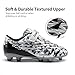 DREAM PAIRS Boys Girls Soccer Cleats Kids Football Shoes Toddler/Little Kid/Big Kid,Size 10 Toddler,Black/Grey,SDSO2307K