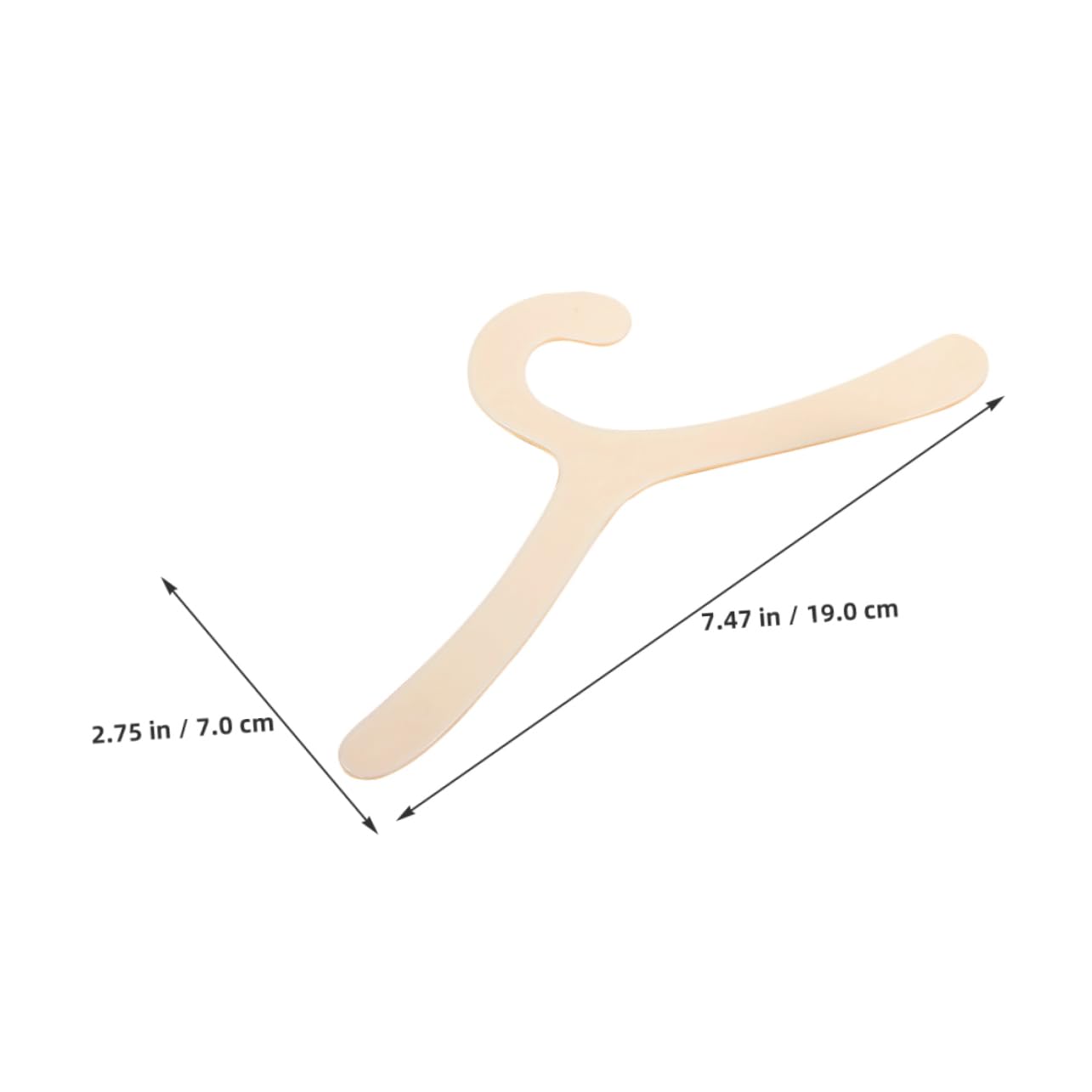 SUPVOX Small Pet Hangers 20pcs Dog Clothing Hangers Stylish Elegant Storage for Pet Apparel