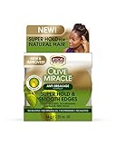 African Pride Olive Miracle Silky Smooth Edges 2.25 Ounce (66ml) (2 Pack)