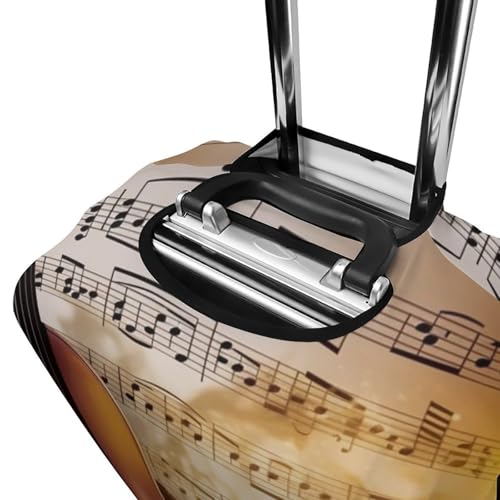 Housse de bagage simple violon notes musique lavable pour valise - 5