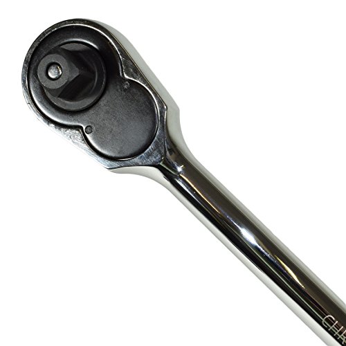 Carraca de 1/2 reversible extra larga de 380mm y llave de vaso manual 3