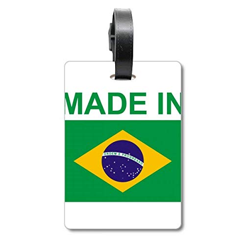 Étiquette de bagage Made in Brazil Country Love idéale pour vos vacances au soleil