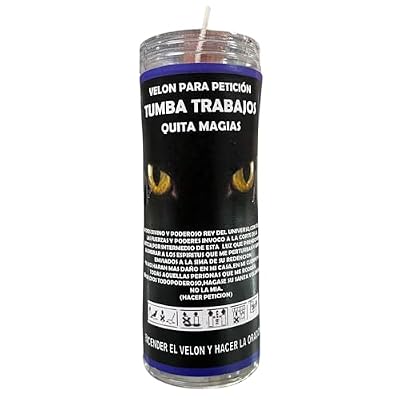 Velón de Tumba Trabajos para Quitar Magias | Vela Especial con Aceite para Reventar y Eliminar Trabajos de Magia Negra, Maldiciones, Mal de Ojo y Hechizos. | Ya disponible en tu tienda friki favorita! En mundofriki.es!