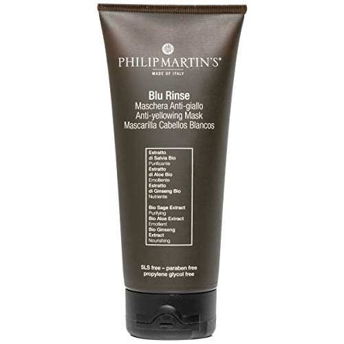 Blu Rinse Philip Martin's 200 ml : solution anti-reflets jaunes pour cheveux blancs ternes