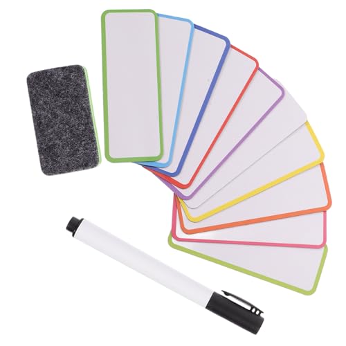 JEWEDECO 60個 再利用可能な磁気ラベル マグネットネームプレート 丈夫な素材使用 消去可能 ホワイトボード 冷蔵庫対応 収納整理に