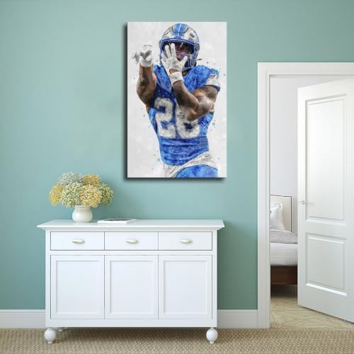 doublkl Jahmyr Gibbs Canvas Poster - 3