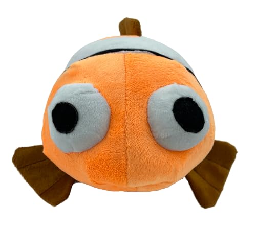 Image of Tickles Nemo Fish Soft Stuffed Plush Sea Animal Toy for Kids Boys & Girls Birthday Gifts (Color: Orange & White Size: 35 cm)