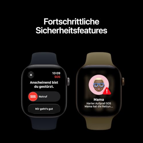 Apple Watch Series 12 GPS, 42 mm Aluminiumgehäuse Schwarz