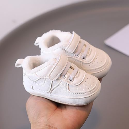 Image of Clowora Unsex Baby Shoes Boys Girls Infant Sneakers Non-Slip Soft Rubber Sole Toddler Crib First Walker Lightweight Shoes