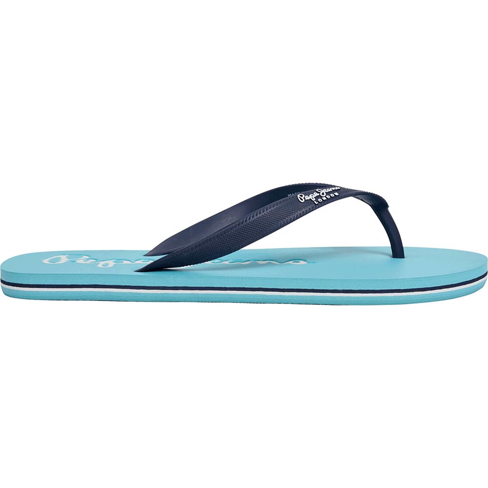 PEPE JEANS Bay Beach Party Flip Flops UK 7 Blue
