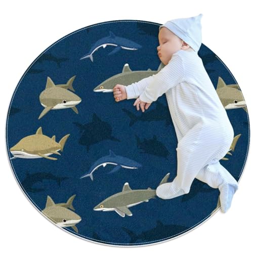 Tapis de salle de bain antidérapant requin 1m absorbant et sécurisé - 2