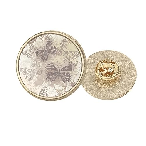 Broche élégante vintage grise ronde pour accessoiriser une tenue de mi-saison au quotidien