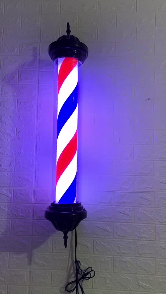Amazon.com: Classic Red White Blue Wall-Mounted Barber Shop Logo