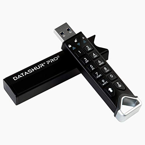 iStorage datAshur PRO2 256 GB | Secure Flash Drive | FIPS 140-2 Level 3 Certified | Password protected | Dust/Water-Resistant