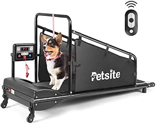Goplus Dog Treadmill, Pet Running Machine for Small/Medium-Sized Dogs Indoor Exercise, Pet Fitness