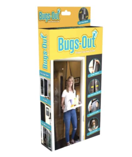 Tubelox Screenmend BugsOut Instant Magnetic Doorway Screen | Hands Free Screen Door | Snaps Closed Instantly with Magnets