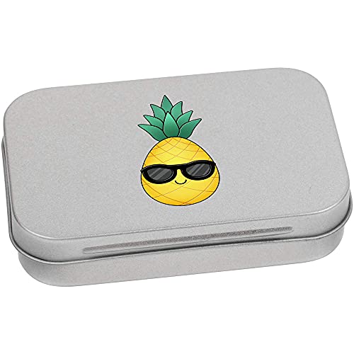 Azeeda 95mm 'Cool Pineapple' Metal Hinged Tin/Storage Box (TT00146091)