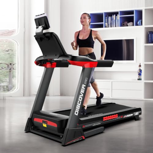 Image of HARISON Premium Home Treadmill, 3.0HP Motorized Running Machine with 15% Incline, 36 Programs, Hydraulic Folding Design, Heart Rate Monitor, Bluetooth Audio, Heavy-Duty Cardio Trainer