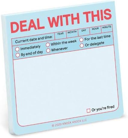 Knock Knock Deal with This Sticky Note (Pastel Edition) (Knock Knock Sticky Notes)