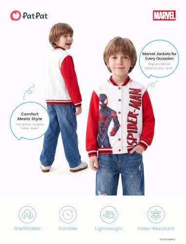 Image of Disney Marvel Bomber Jacket Spider Man Toy Story Cars Varsity Cardigan2-13Y