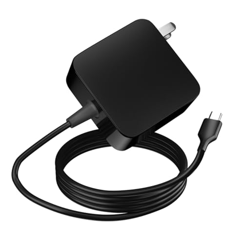 Image of 65W USB C Laptop Charger Compatible with Microsoft Surface Pro 12 11 | 10 9 8 7+ 7 Pro X, 1796 1769 1800, Type C Adapter