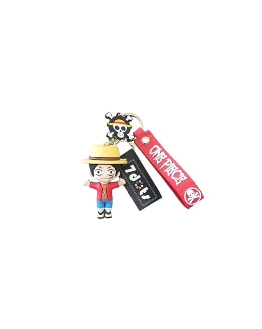 Dots ONE PIECE Luffy Keychain - Set Sail on Adventures with Your Favorite Pirate Captain