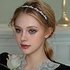Bandeaux de Mariée avec Strass Couronne de Cheveux en Cristal Tiare de Mariage Serre Tête de Mariage en Cristal avec Strass Accessoires pour Cheveux Femme #5