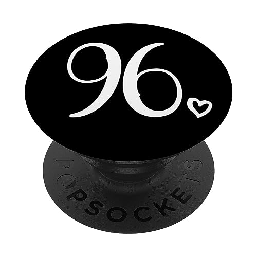 Número 96 Noventa y seis para mujeres 96 años 96 cumpleaños PopSockets PopGrip Intercambiable
