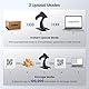 Eyoyo 1D 2D Handheld Wireless Barcode Scanner mit Ständer, 2.4G Wireless & USB Wired, kabelloser 2500mAh wiederaufladbarer USB QR Barcode Leser für PC Warehouse Inventory Management