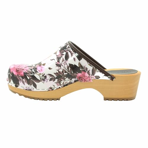 Image of Bjork Maja Wood Open Back Leather Clogs