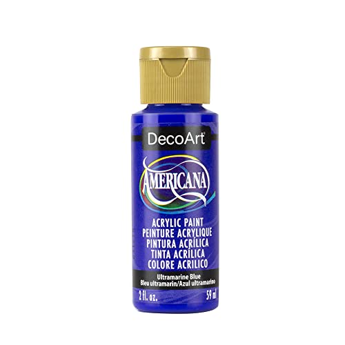 Image of DecoArt Americana Acrylic Paint, Ultra Marine, 2 oz, Ultramarine Blue