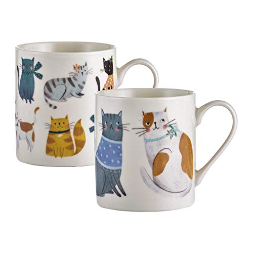 Image of Price & Kensington Cosy Cats Assorted Fine China Mugs