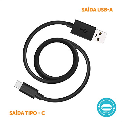 Motorola, Cabo de Dados 1 Metro USB-C - USB-C, Preto