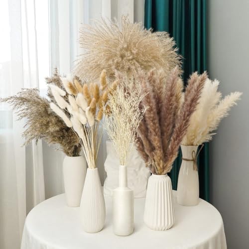 Pampas Grass Large Pampas Grass Decor Home Bouquet Natural Fluffy miniatura 5