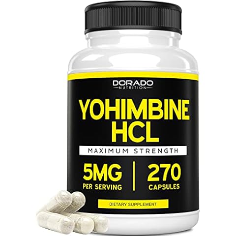 Yohimbine HCL 5mg - [Extra Strength Supplement] (270 Capsules) Cover