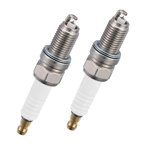 Image of BDFHYK 6046 Iridium Spark Plugs Compatible with Fiat 2012-2017 500 1.4L L4 for Chevy 2013-2015 Spark 1.2L L4 Engines Replacement for 97637 DCPR7EIX Set of 2