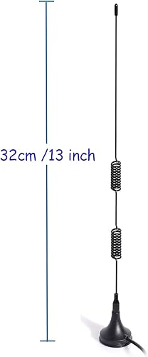 Miniatura 4 de Bingfu Antena de radio de doble banda VHF UHF 136-174 MHz 400-470 MHz de mano de radio bidireccional base magnética SMA antena hembra para Kenwood