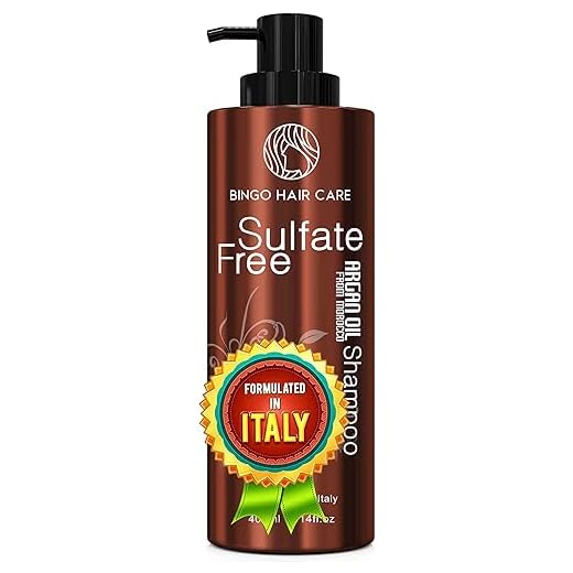 Moroccan Argan Oil Shampoo Sulfate Free - Best for Damaged, Dry, Curly or Frizzy Hair - Thickening for Fine / Thin Hair, Safe for Color-Treated, Keratin Treated Hair, Professional Line