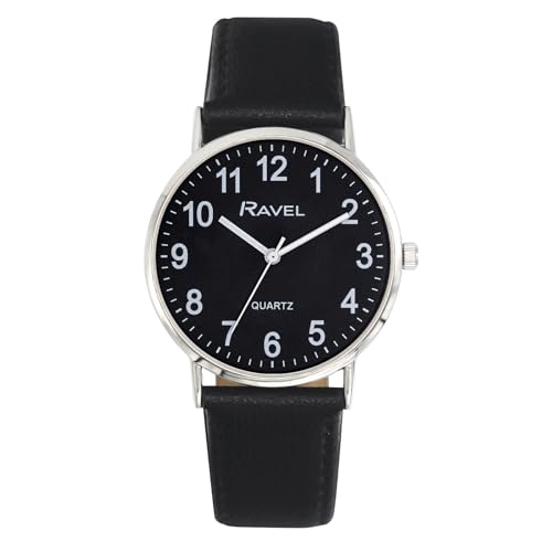 Imagen de Ravel Reloj Clásico Unisex para Diario con Números Modernos Cuarzo Analógico R0129